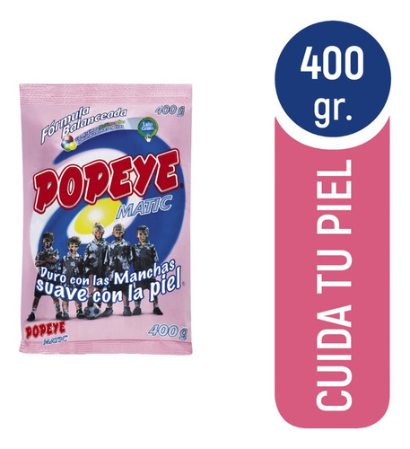 Detergente En Polvo Popeye 400g