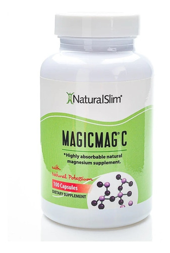 Magnesio Antiestrés, 500mg, 100caps, Naturalslim Nsuy