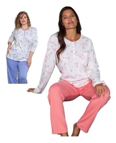 Pijama Invierno Mujer 24551 Bianca Secreta Talles Grandes