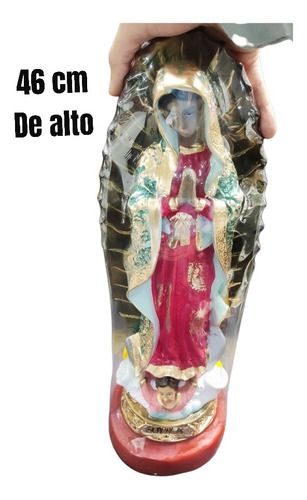 Vírgen De Guadalupe Figura En Yeso 46 Cm De Alto