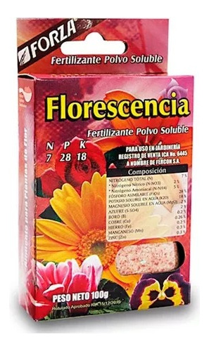 Florescencia Forza Fertilizante En Polvo X 100gr