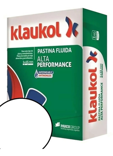 Pastina Klaukol Fluida 5kgs Blanco Alta Performance