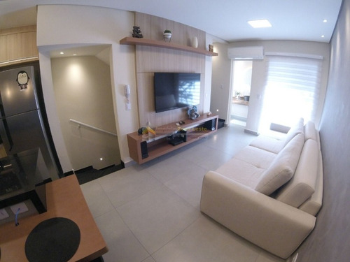 Imagem 2 de 30 de Excepcional Sobrado Em Condomínio Fechado Para Venda No Bairro Vila Santana, 02 Dorm, 02 Suíte, 02 Vagas, 100 M Com Acabamento Primeira Linha,todo Mobiliado - 5071