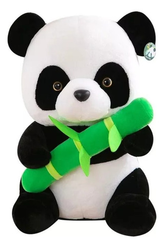Peluche De Oso Panda Bambú 40cm Para Niños Suave 