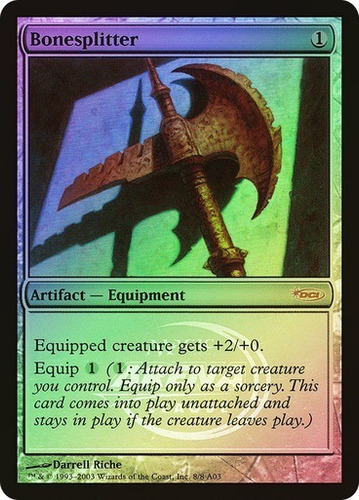 Magic Mtg Bonesplitter (arena) Promo (foil)