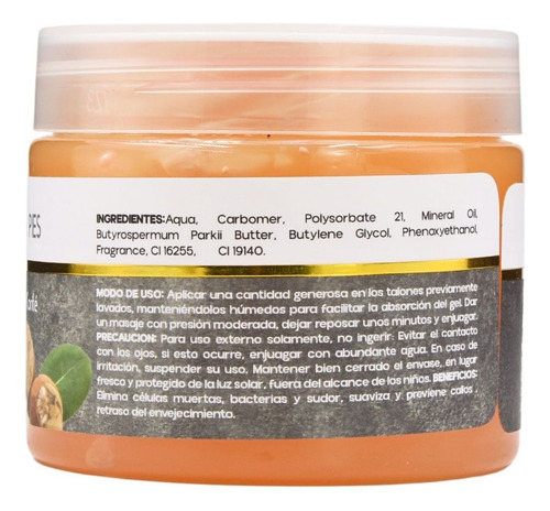 Gel Exfoliante Pies Masaje Suavizante Elimina Callos Mc Life Manteca De Karité