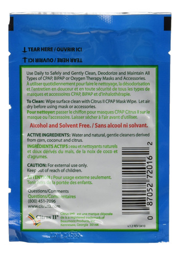 Beaumont Products Cpap - Toallitas De Papel Para Máscaras, 1