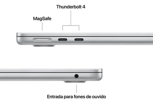 Apple Macbook Air 13 , M4, 16gb Ram, 512gb Ssd - Prata
