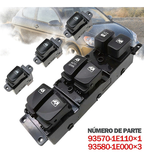 Control Maestro Vidrios Para Hyundai Accent Gls 2007-2010