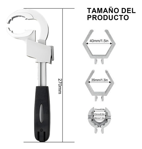 Llave Universal Ajustable De Doble Extremo, Llave Para