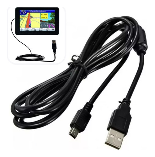 Cabo Usb P/ Sony Handycam Dcr-sx65 Dcr-sx63 Dcr-sx44 Sx43 Cor Preto