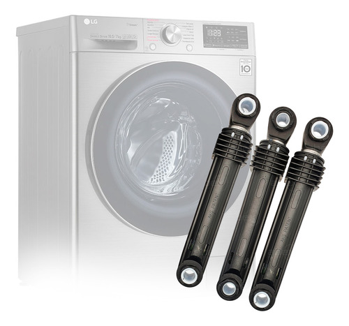 Kit 3 Amortecedor Lava E Seca LG Wd13436 Wd1316