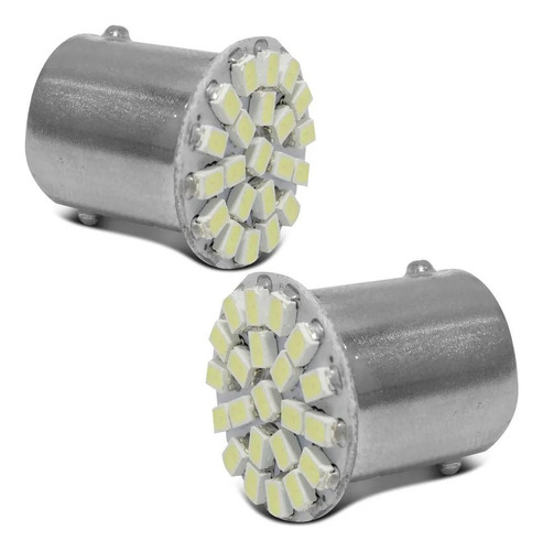 Lâmpada 22 Leds 67 2 Pólos Smd 12v (1157) 6000k Par