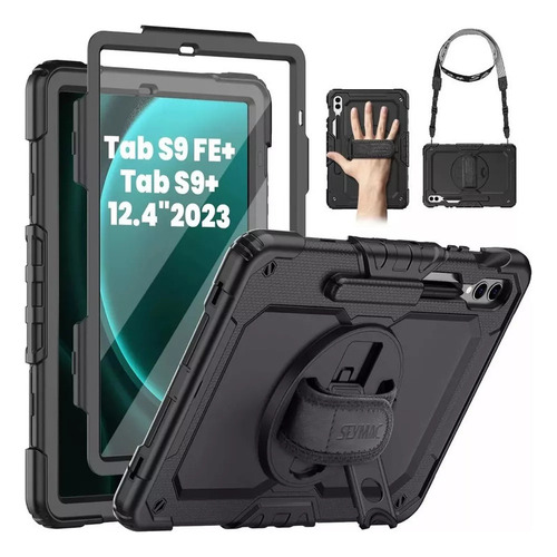 Estojo+lápis+alça De Mão Para Galaxy Tab S9plus/s9fe+ 12,4
