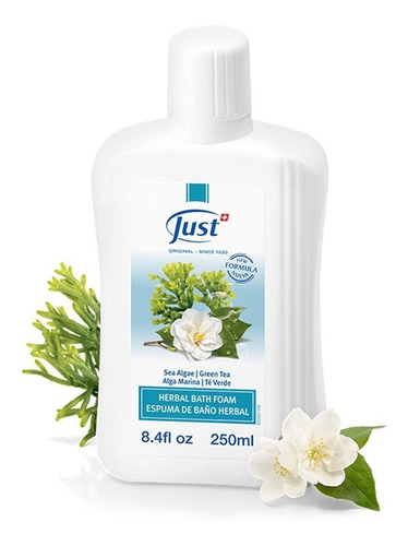 Espuma De Baño Con Algas Marinas Y Te Verde Swissjust 250ml