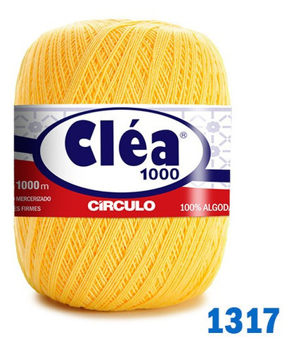 Linha Cléa 1000m Círculo Crochê Cor 1317 - Solar