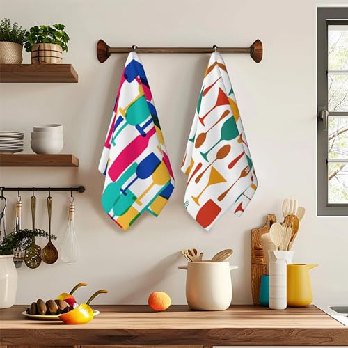 Toallas De Cocina Absorbentes, 45 X 60 Cm, Juego Decorativo