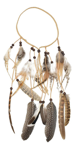Boho Indian Feather Headband Hippie Acessórios Fita De