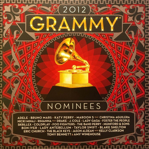 Cd Grammy 2012 Adele Katy Perry Bruno Mars Coldplay- Nuevo