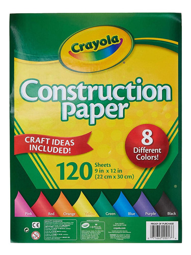Papel De Construcción De Crayola, 120 Hojas