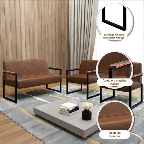 Kit Sofá 2 Lugares E 2 Poltronas Niterói