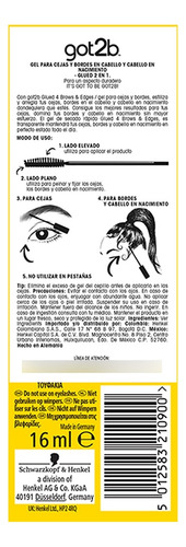Gel Para Cejas Y Bordes Schwarzkopf Got2b Glued 16ml