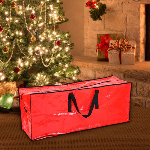 Bolsa De Almacenamiento Para Árbol De Navidad, Adorno Rojo