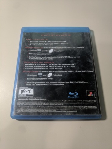 Blu Ray Bem Vindo / Welcome To Ps3 & Playstation Network (Usado)