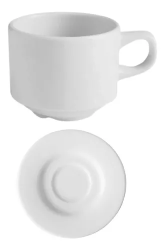 Tazas de café con plato x2