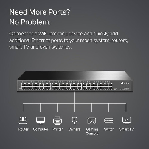 Switch Tp-link 48 Gigabit Rackeable 10/100/1000 Tl-sg1048