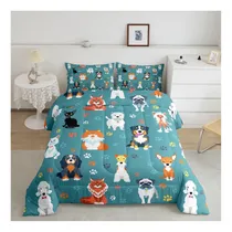 Comprar Lindo Juego De Edredones Para Perros Y Gatos Tamaño Queen De