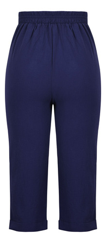 Cuna Cómoda Casual Con Bolsillo, De Lino Liso, Color Capris