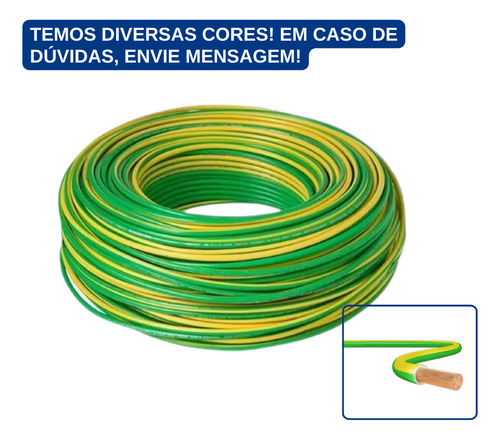 Cabo Flexível 1,5mm 750v 100m Verde - Pirelli Prysmian Verde E Amarelo