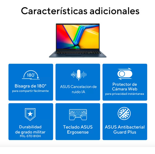 Asus Vivobook X1504v X1504va-nj511w Msi Azul