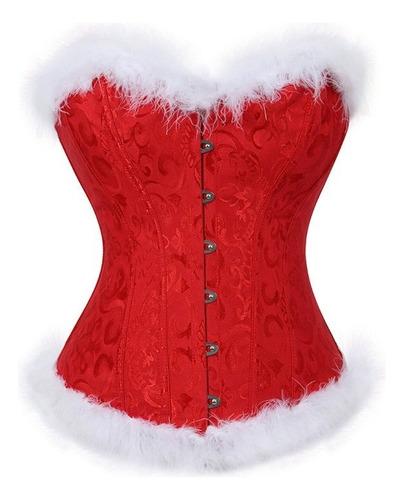 Womens Lingerie Christmas Corset Sexy Santa Costume