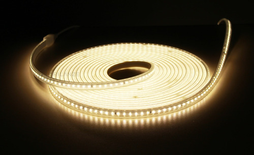 Mangueira Led Chata 2835 120 Leds/m Alto Brilho 7m 110/220v Luz Branco-quente 220v
