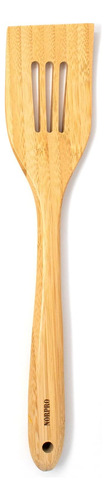 Espátula Ranurada De Bambú De 12 Pulgadas