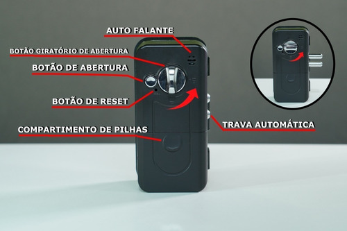 Imagem 7 de 10 de Fechadura Digital De Sobrepor P/ Vidro Touch Pv1002 Primebra