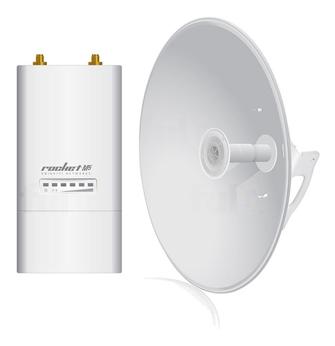 Ubiquiti Rocket M5 + Antena Plato 5ghz 30dbi Airmax 2x2 Ptp