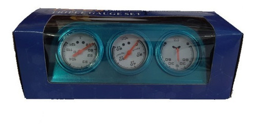 3 Relojes Temperatura Agua Aceite Amperimetro 52mm Triple