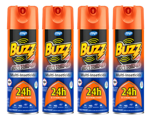 4 Multi Inseticida Pernilongos Mosquitos Dengue Barata 300ml
