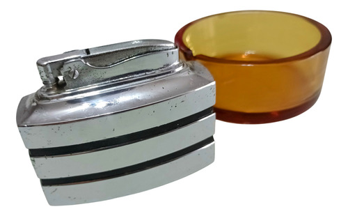 Lindo Isqueiro De Mesa Ronson Spartan Anos 50 Funcionando (Usado)