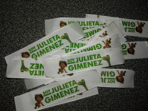 Cintas Con Nombre/logo Para Coser En La Ropa X50u.no Destiñe