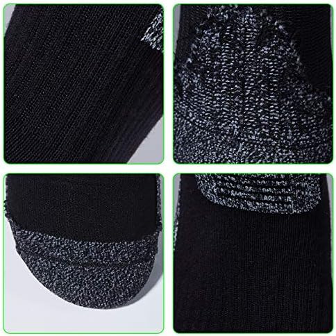 Teebulen - Calcetines De Senderismo Para Hombre, Color Negro