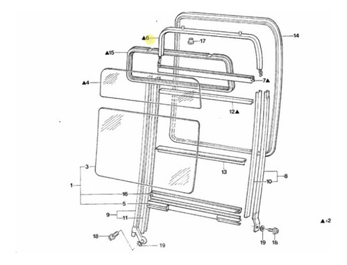 Marco Cristal Fijo Derecho Ford Cargo Original