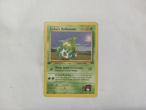 Cartas Pokemon Tcg. Erika's Bulbasaur. Gym Challenge. 1st Ed