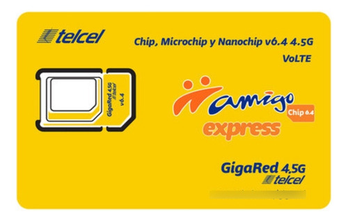 100 Chip Express Telcel Con Lada De Mazatlan Sinaloa (669) 3 En 1