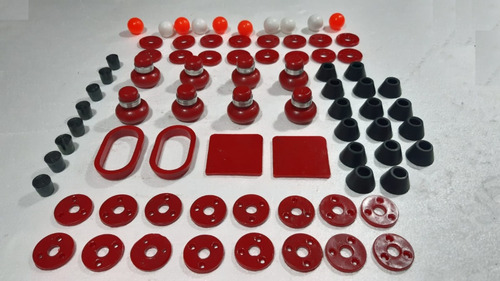 Kit Completo Para Futbolito Perillas Reforzadas Rojo