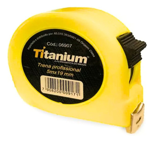 Trena De Medição Profissional 5m X 19mm Titanium - 06907