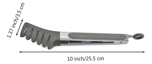 Servidor De Pasta Pinzas Con Punta De Silicona Para Servir P